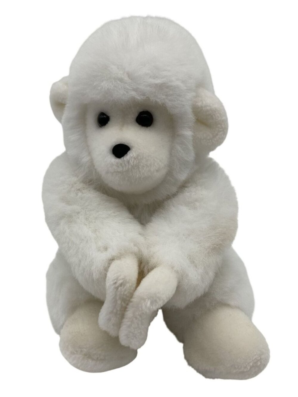 Ganz Heritage Collection 8" White Gorilla Plush Stuffed Animal Ape Vintage 1985